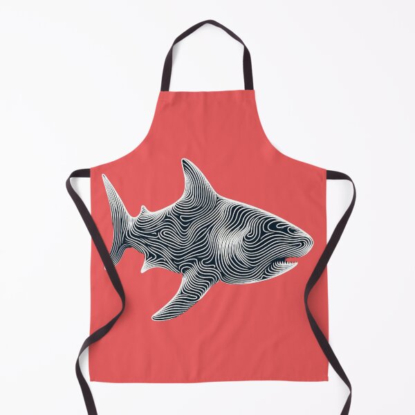 Item preview, Contours of the Deep Abstract Shark Design designed and sold by ArtComixHaven.