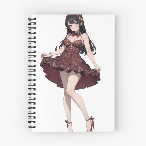Item preview, Floral Charm: Anime Girl Red Rose designed and sold by ZipperDragon88.