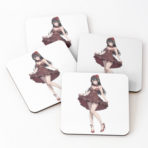 Item preview, Floral Charm: Anime Girl Red Rose designed and sold by ZipperDragon88.