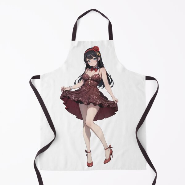 Item preview, Floral Charm: Anime Girl Red Rose designed and sold by ZipperDragon88.