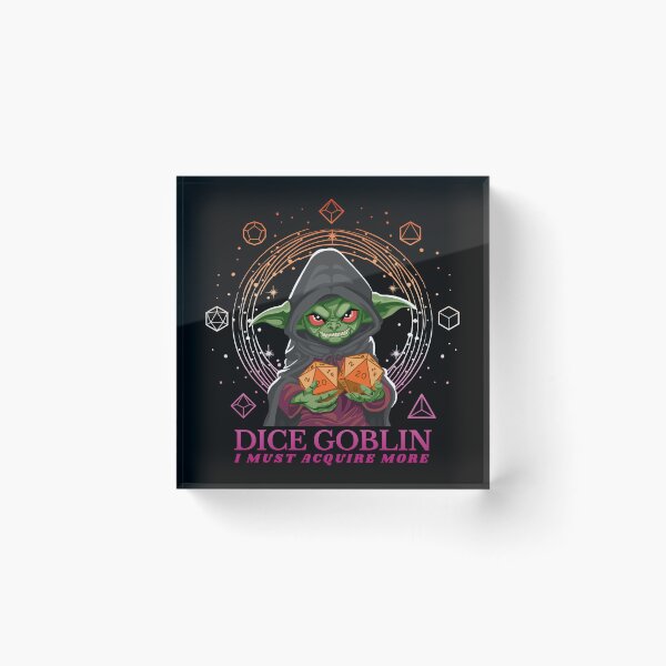 Item preview, Dice Goblin Must Acquire More - Lesbian Flag designed and sold by Geobat.