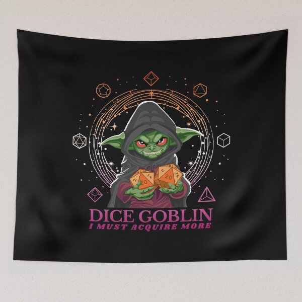 Item preview, Dice Goblin Must Acquire More - Lesbian Flag designed and sold by Geobat.
