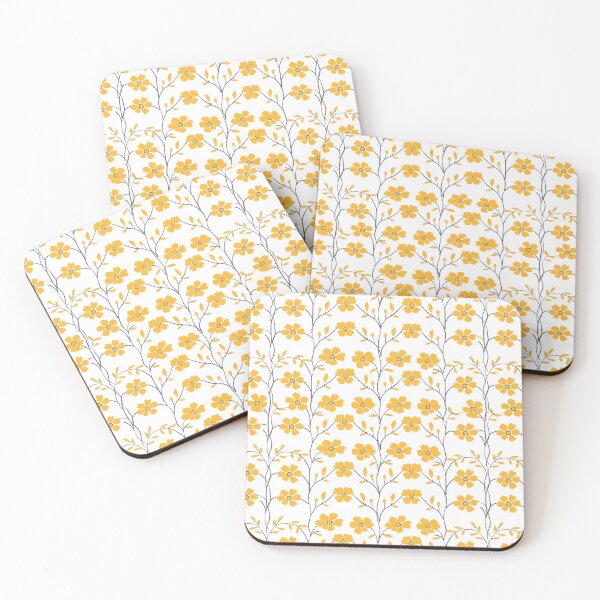 Item preview, Yellow Flowers Pattern designed and sold by ArtbyAiGallery.