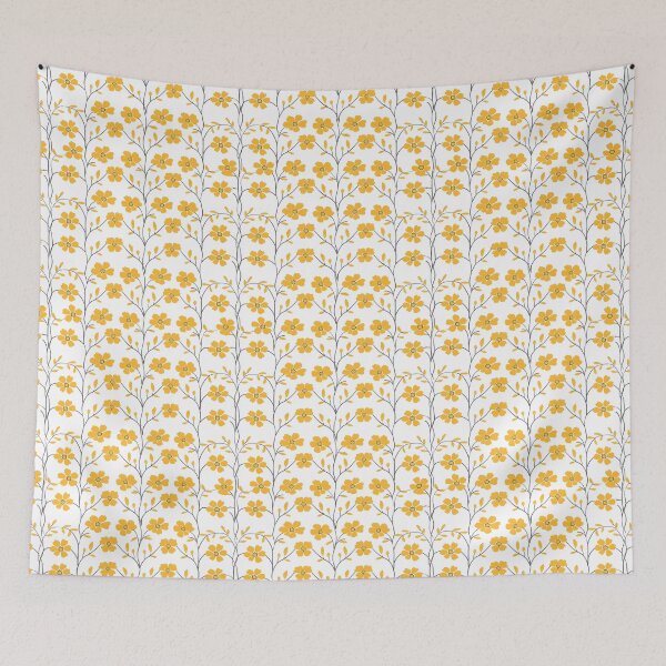 Item preview, Yellow Flowers Pattern designed and sold by ArtbyAiGallery.