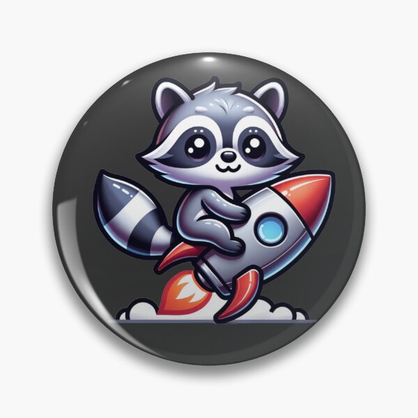 Item preview, Raccoon is riding rocket designed and sold by Shtex.