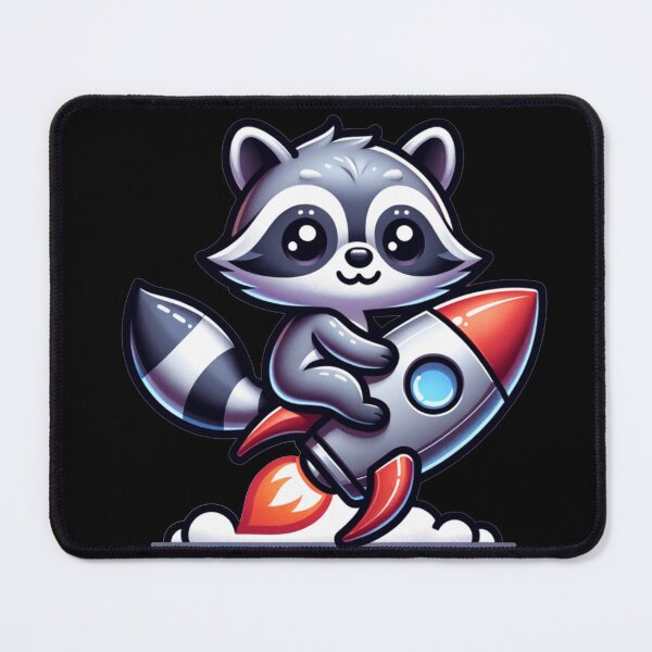 Item preview, Raccoon is riding rocket designed and sold by Shtex.