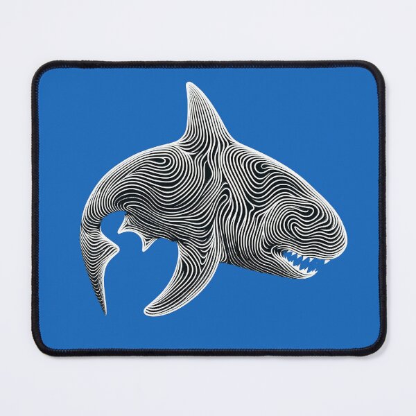 Item preview, Contours of the Deep:Abstract Shark Design designed and sold by ArtComixHaven.