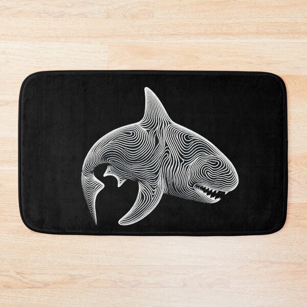 Item preview, Contours of the Deep:Abstract Shark Design designed and sold by ArtComixHaven.