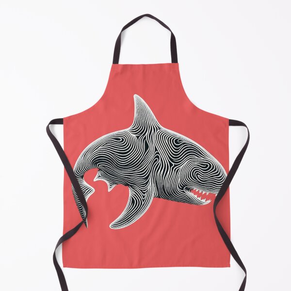 Item preview, Contours of the Deep:Abstract Shark Design designed and sold by ArtComixHaven.