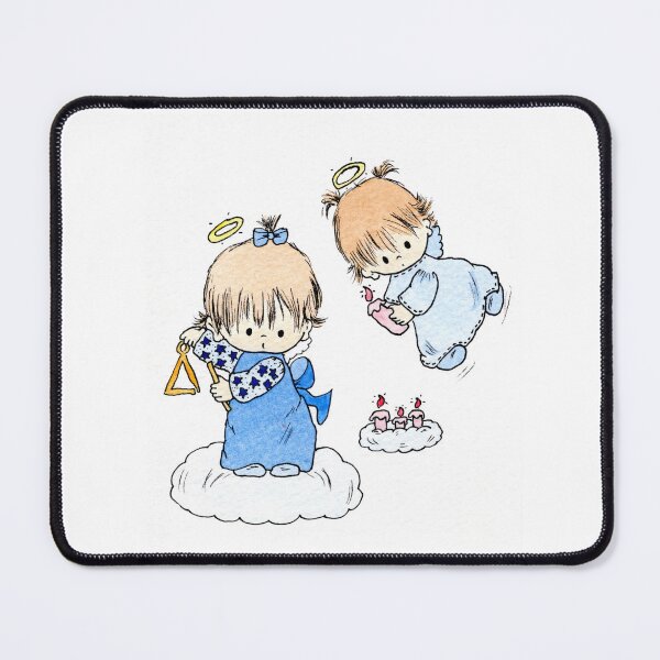 Item preview, Two little angels with candles on clouds designed and sold by taritingle.