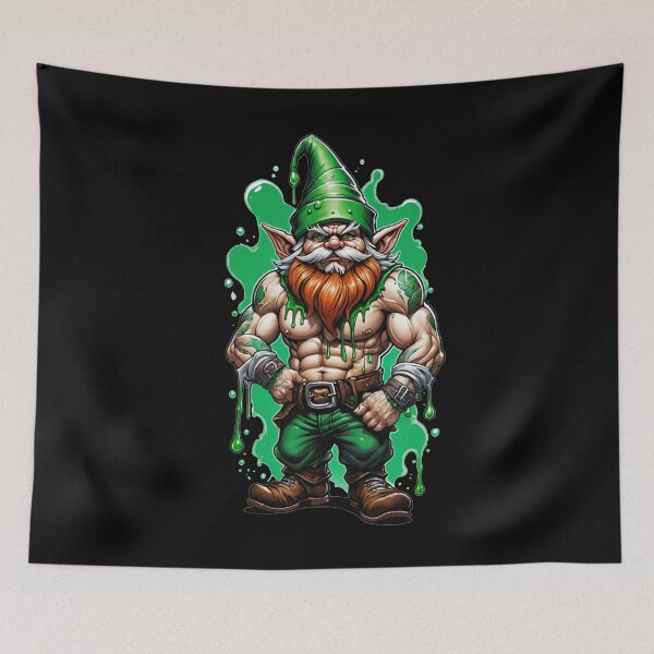 Item preview, Saint Patrick's Day Muscle Leprechaun  designed and sold by Tw1nsAIArt.