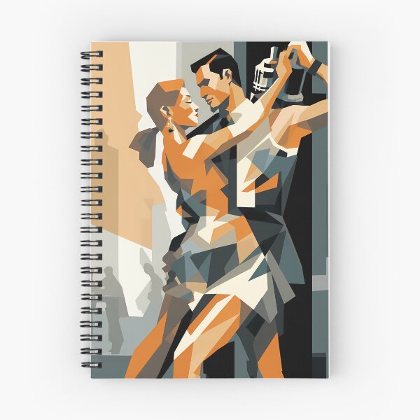 Item preview, Romantic dance Dynamics in Orange designed and sold by DeMuurdecoratie.