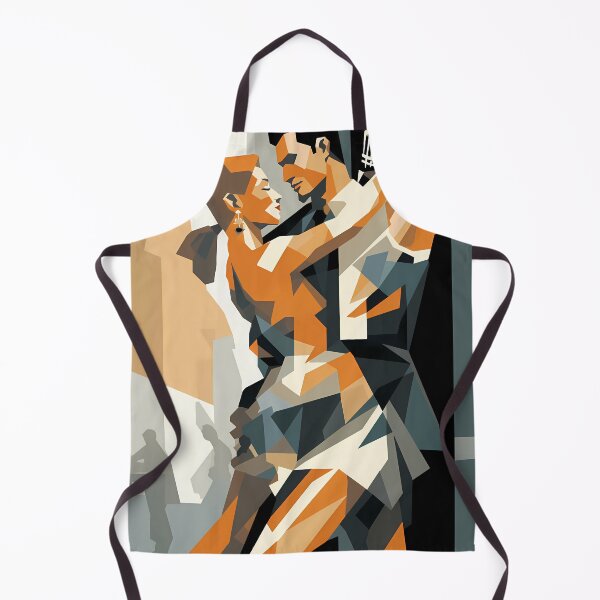 Item preview, Romantic dance Dynamics in Orange designed and sold by DeMuurdecoratie.