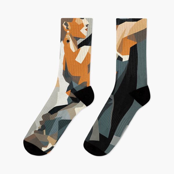 Item preview, Romantic dance Dynamics in Orange designed and sold by DeMuurdecoratie.