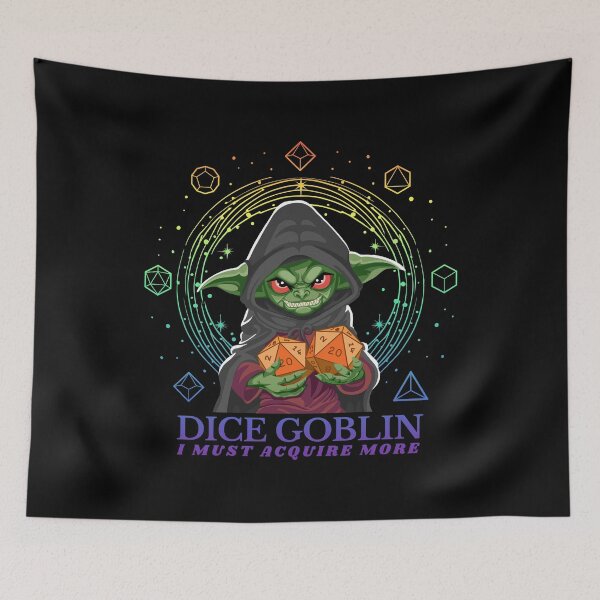 Item preview, Dice Goblin Must Acquire More - Rainbow Pride Flag designed and sold by Geobat.