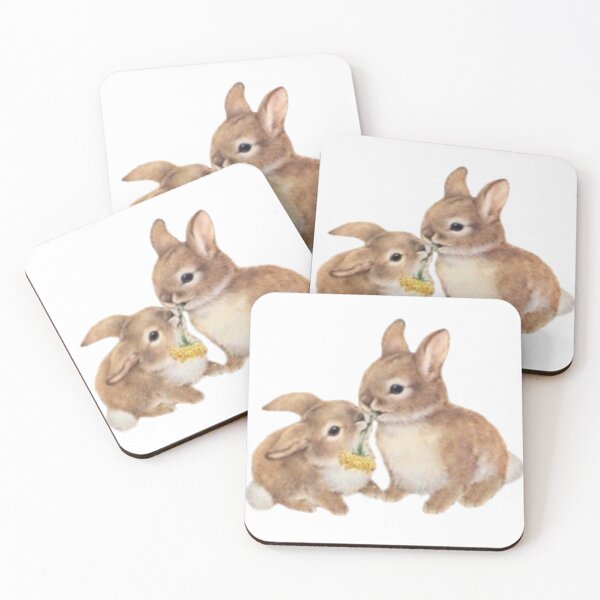 Item preview, little rabbits together  designed and sold by stickermonstery.