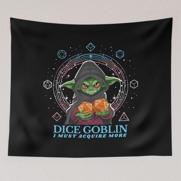 Item preview, Dice Goblin Must Acquire More - Transgender Flag designed and sold by Geobat.