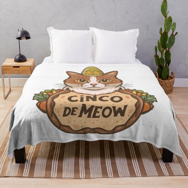 Item preview, cinco de meow taco cat, mexican cinco mayo designed and sold by hichametta.