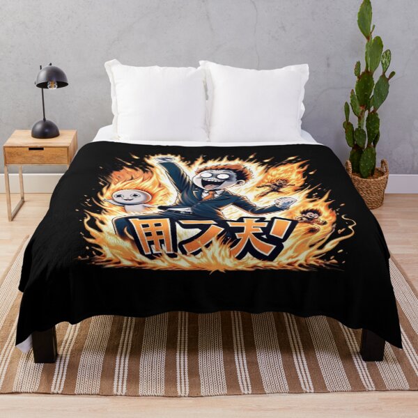 Item preview, Anime Baki Manga Fire Tee designed and sold by BlueGoldArt.