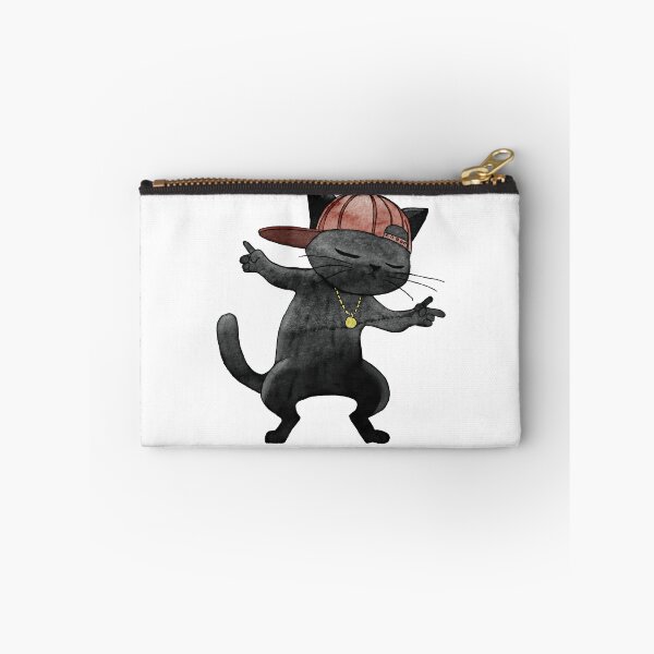 Item preview, Black cat dancing hip hop designed and sold by Znikoma.