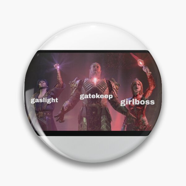Item preview, BG3 Gaslight, Gatekeep, Girlboss designed and sold by ToxicBabyPowder.