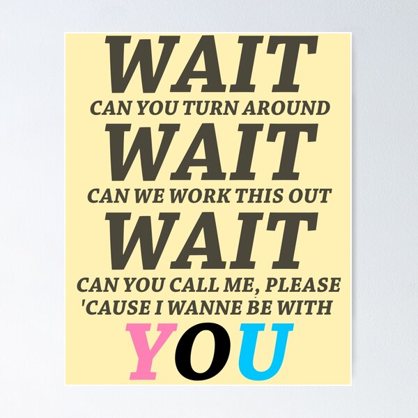 Item preview, Maroon 5 - Wait designed and sold by Jack Schlaack.