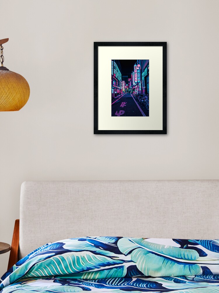 Thumbnail 2 of 7, Framed Art Print, Tokyo - A Neon Wonderland  designed and sold by HimanshiShah.