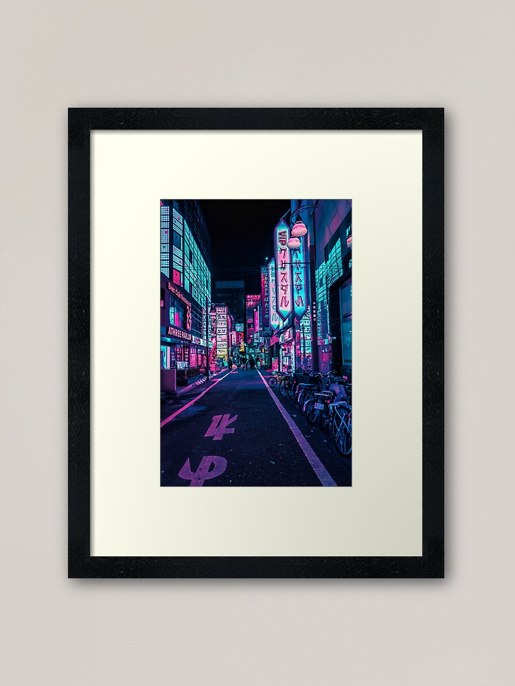 Alternate view of Tokyo - A Neon Wonderland Framed Art Print