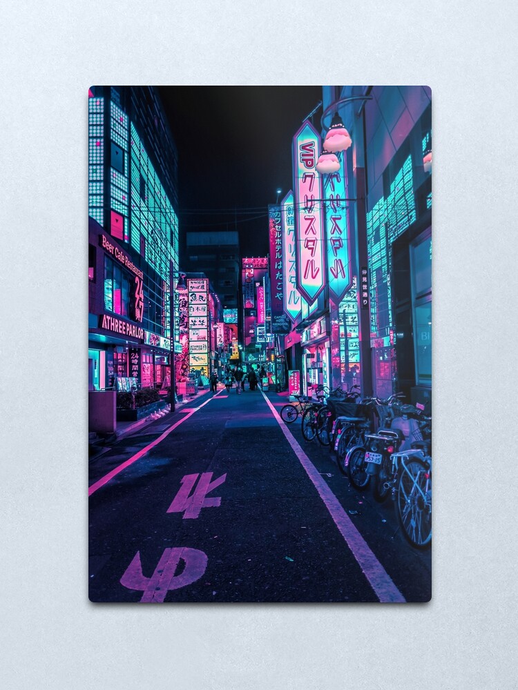 Alternate view of Tokyo - A Neon Wonderland Metal Print