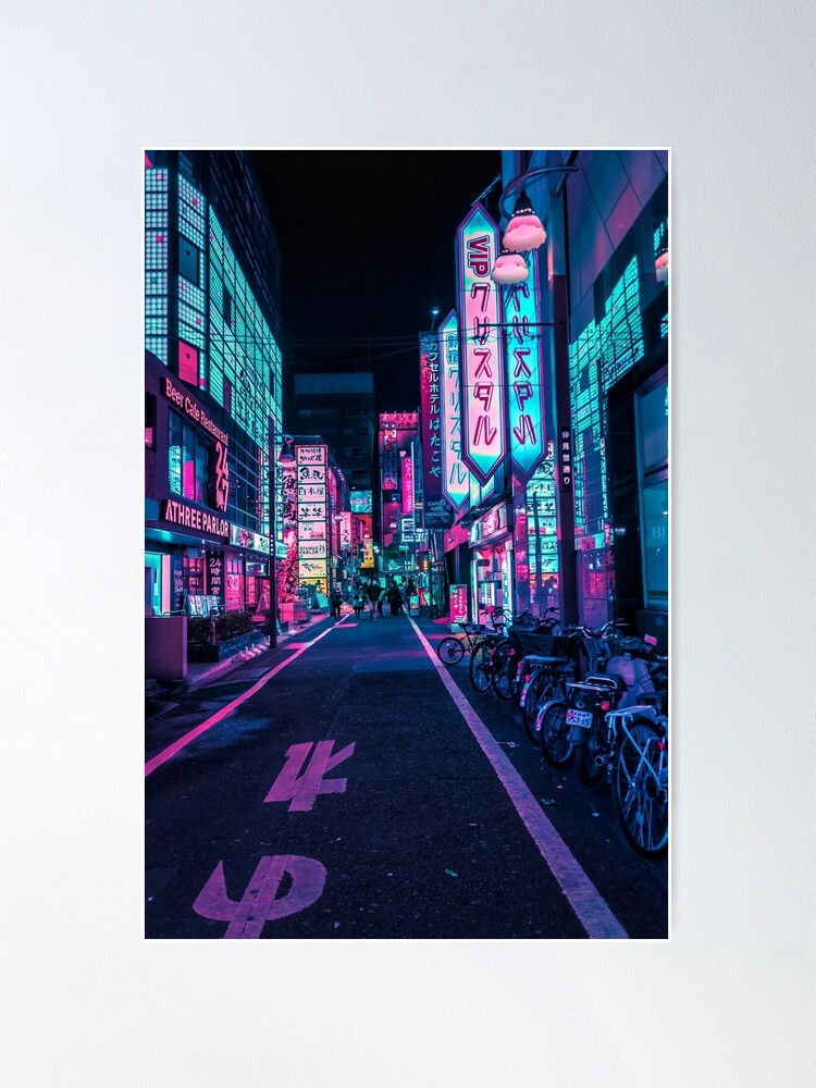 Poster, Tokyo - A Neon Wonderland  designed and sold by HimanshiShah