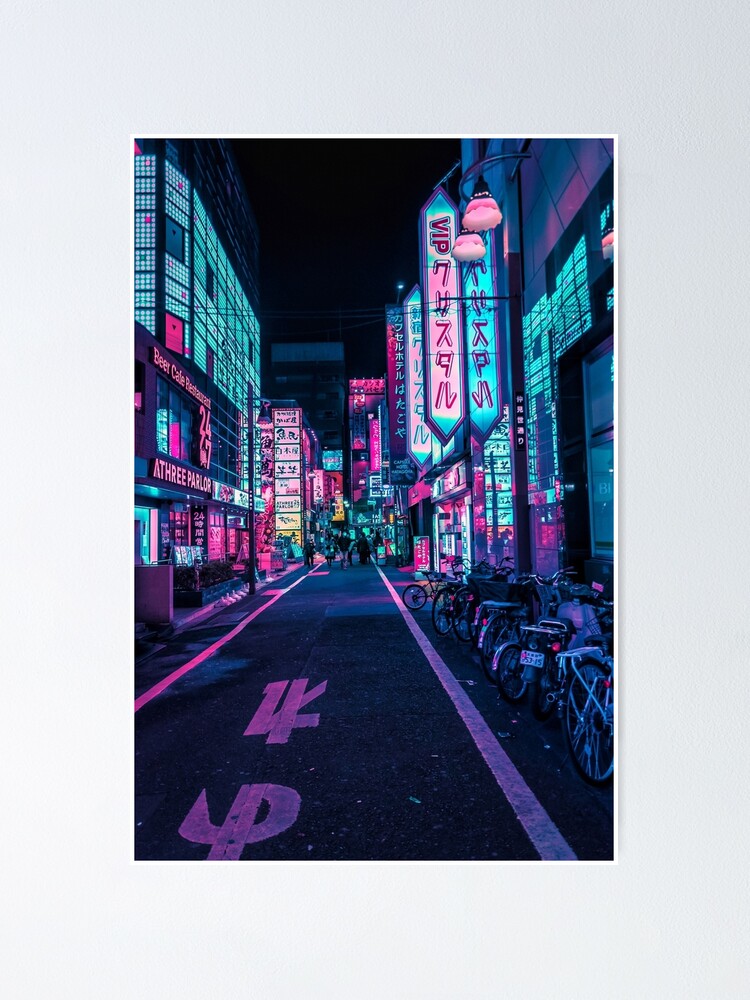 Tokyo A Neon Wonderland Poster By Himanshishah Redbubble