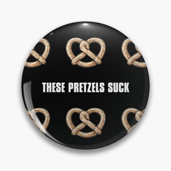 Item preview, These Pretzels Suck Graphic (on dark background) designed and sold by Kendall Anderson.