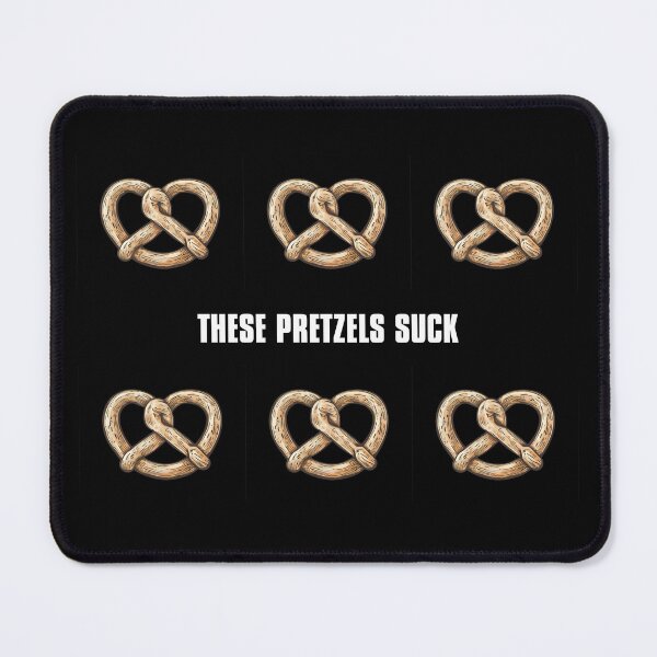 Item preview, These Pretzels Suck Graphic (on dark background) designed and sold by Kendall Anderson.