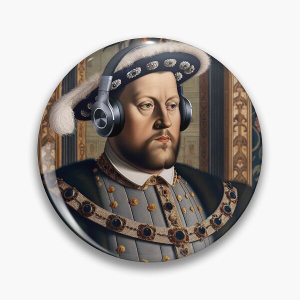 Item preview, Henry the VIII with Headphones designed and sold by Lane L. Mälkin Design.