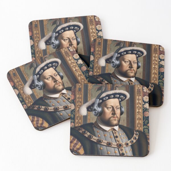 Item preview, Henry the VIII with Headphones designed and sold by Lane L. Mälkin Design.
