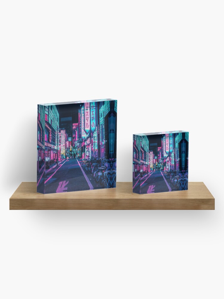 Alternate view of Tokyo - A Neon Wonderland Acrylic Block
