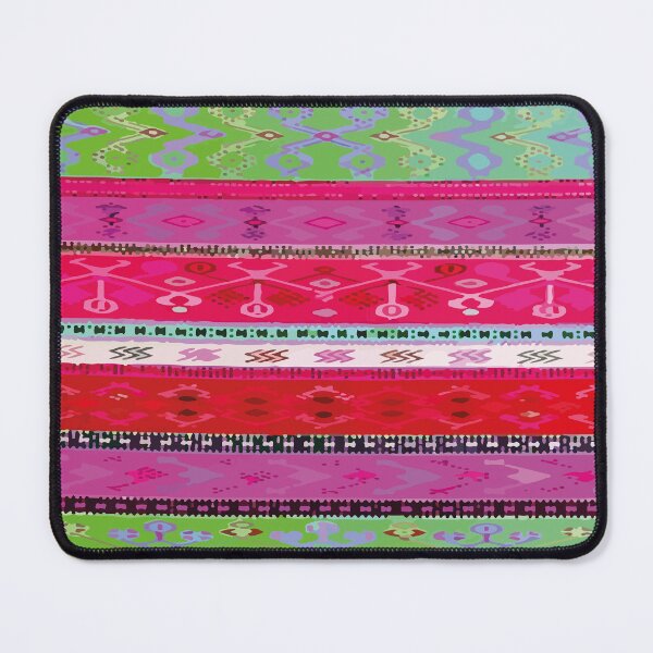 Item preview, Mexican poncho blanket magenta green serape dopamine decor designed and sold by T-Mex.