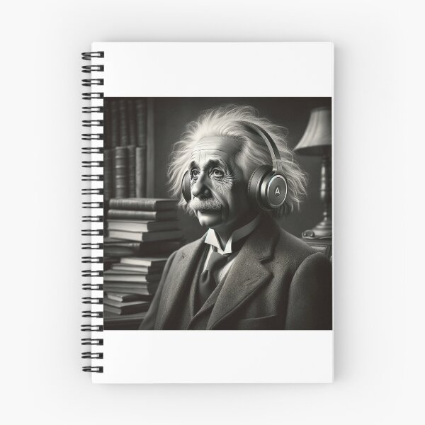 Item preview, Albert Einstein with Headphones designed and sold by Lane L. Mälkin Design.