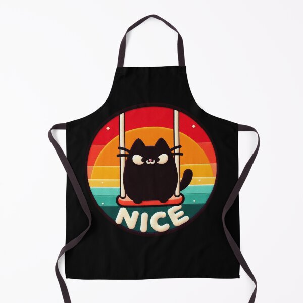 Item preview, Cute Black Cat on Swing designed and sold by GALUMARKET.