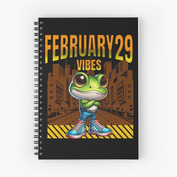 Item preview, February 29 Vibes Funny Cute Cool Frog Feb 29th February February 29th City Vibes Mood Leap Year Birthday Leap Year Leap Day designed and sold by CarantinedChaos.