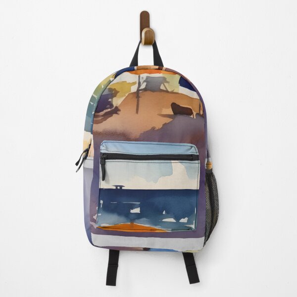 Item preview, Beach Watercolor Sunset 1 designed and sold by StephanieLZ.