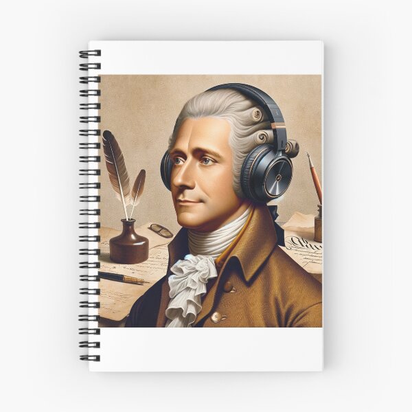 Item preview, Alexander Hamilton with Headphones designed and sold by Lane L. Mälkin Design.