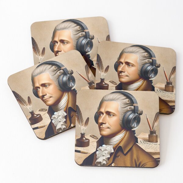 Item preview, Alexander Hamilton with Headphones designed and sold by Lane L. Mälkin Design.