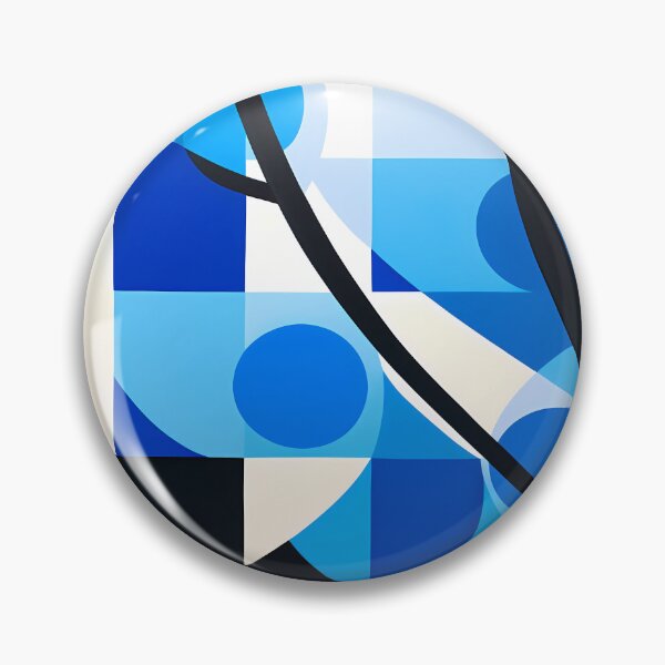 Artikelvorschau, Blue white black Dynamic Blue Game entworfen und verkauft von DeMuurdecoratie.