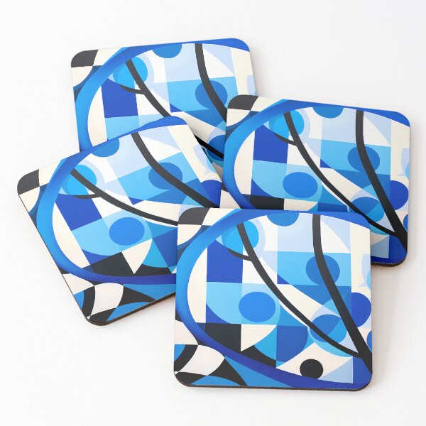 Artikelvorschau, Blue white black Dynamic Blue Game entworfen und verkauft von DeMuurdecoratie.
