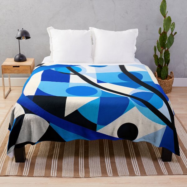 Item preview, Blue white black Dynamic Blue Game designed and sold by DeMuurdecoratie.