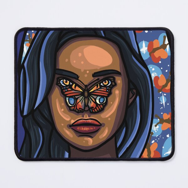 Item preview, Woman with butterfly on her nose designed and sold by ChrisCelCraft.