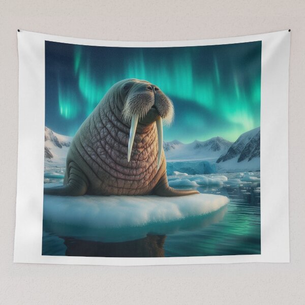 Item preview, Wise Walrus - Arctic Sage designed and sold by ProgressMagnet.