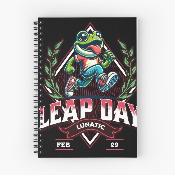 Item preview, Leap Day Lunatic Funny Cute Leaping Frog Leap Year Leap Year Birthday Feb 29 February 29th February Birthday February 29 Leaper designed and sold by CarantinedChaos.