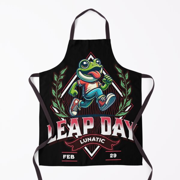 Item preview, Leap Day Lunatic Funny Cute Leaping Frog Leap Year Leap Year Birthday Feb 29 February 29th February Birthday February 29 Leaper designed and sold by CarantinedChaos.